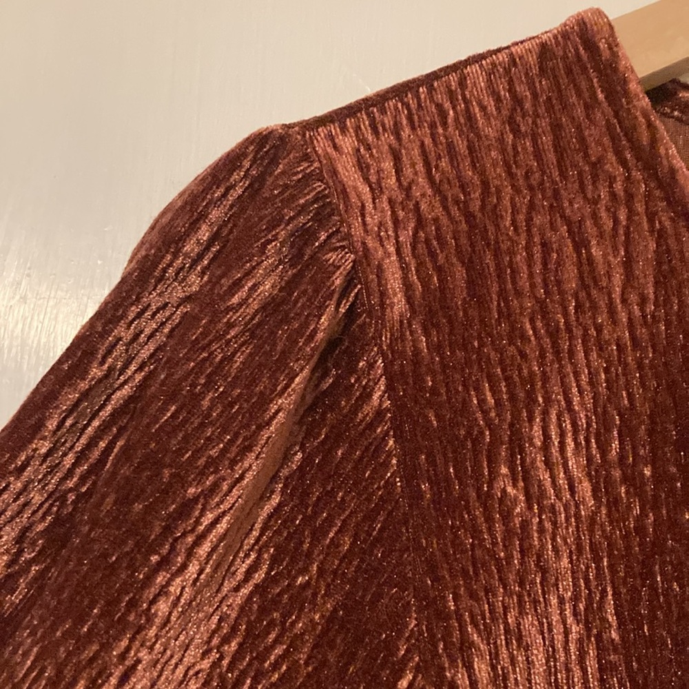 Texture & Thread Velvet Top - Picture 3 of 7